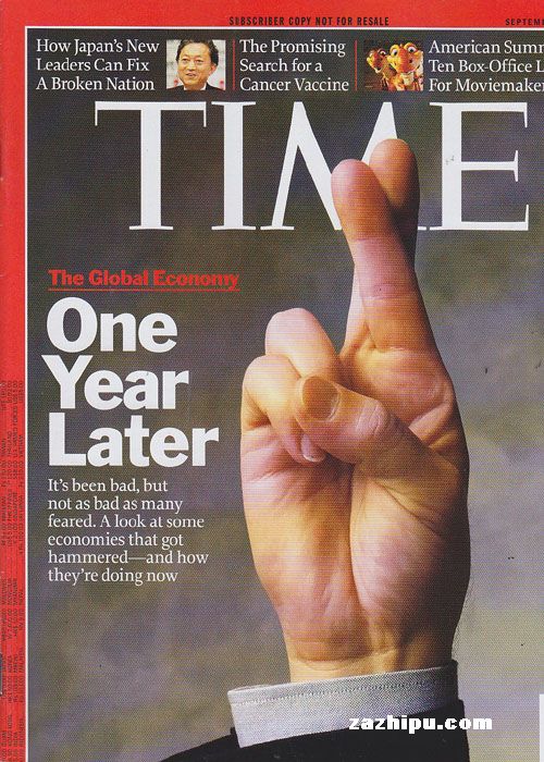 time2009年9月14封面图片-杂志铺zazhipu.com-领先的杂志订阅平台