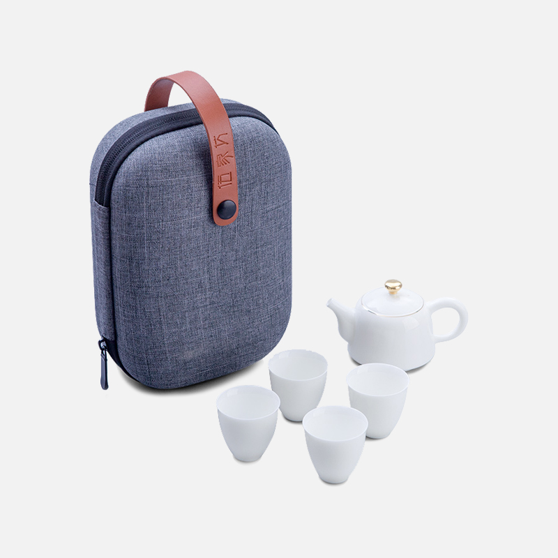 伍家坊方幽旅行茶具一壶四杯