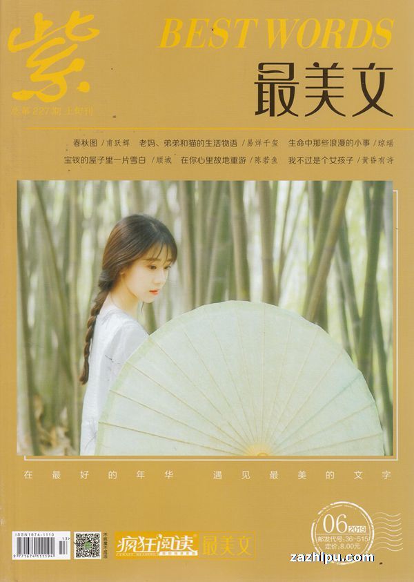 疯狂阅读最美文2019年6月期-疯狂阅读最美文杂志封面,内容精彩试读