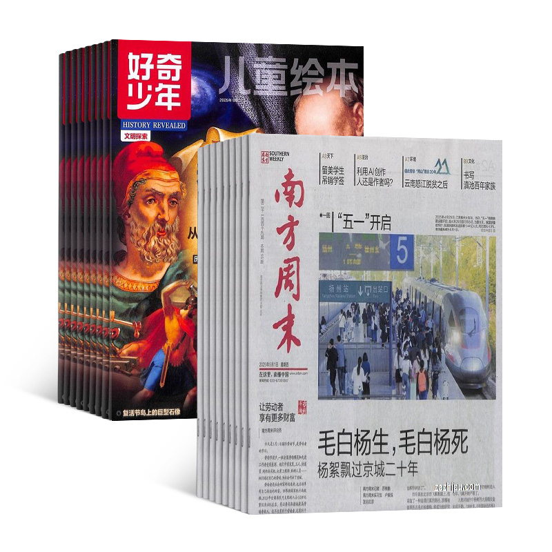 南方周末+好奇少年(1年共65期)组合订阅+AI阅读助手