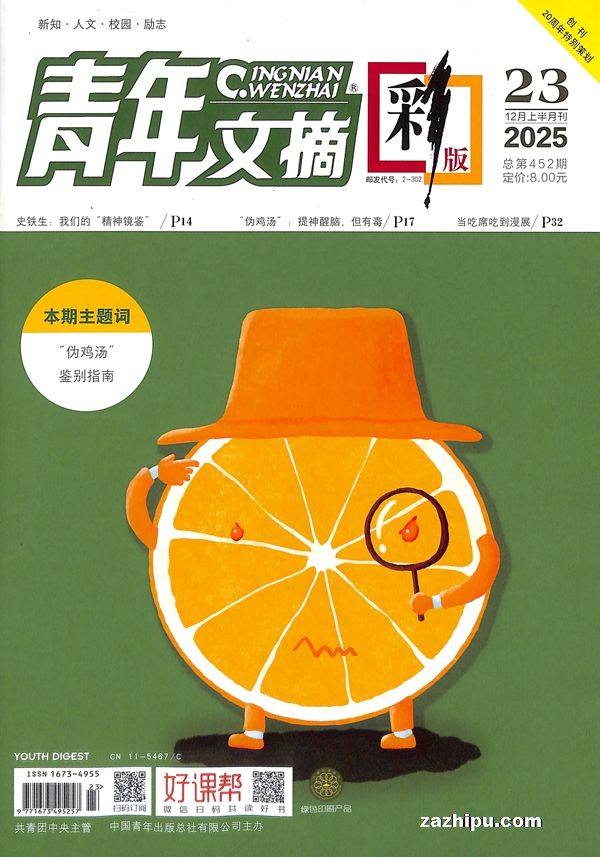 青年文摘彩版(半年共12期)(杂志订阅)